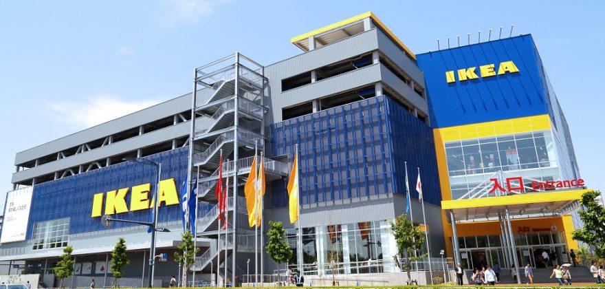 A loja IKEA na cidade japonesa de Tachikawa