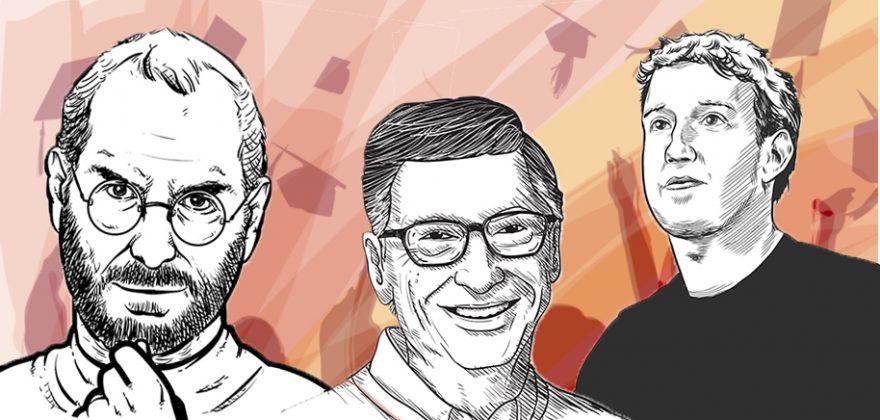 10 empreendedores milionários que desistiram da universidade