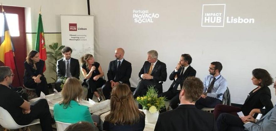 Rei da Bélgica visita Impact Hub e encontra-se com empreendedores
