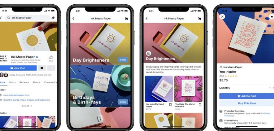 Quer vender online Facebook Shops promote ajudar.