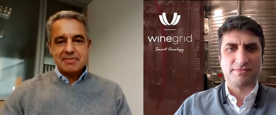 Pedro Cruz, business angel e CEO da Gallo Worldwide, e Rogério Nogueira, CEO da Winegrid