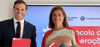 Armando Vieira, Administrador do grupo Trofa Saúde e Hélia Gonçalves Pereira, Reitora da Universidade Europeia