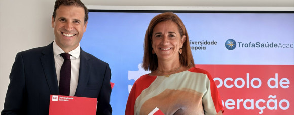 Armando Vieira, Administrador do grupo Trofa Saúde e Hélia Gonçalves Pereira, Reitora da Universidade Europeia