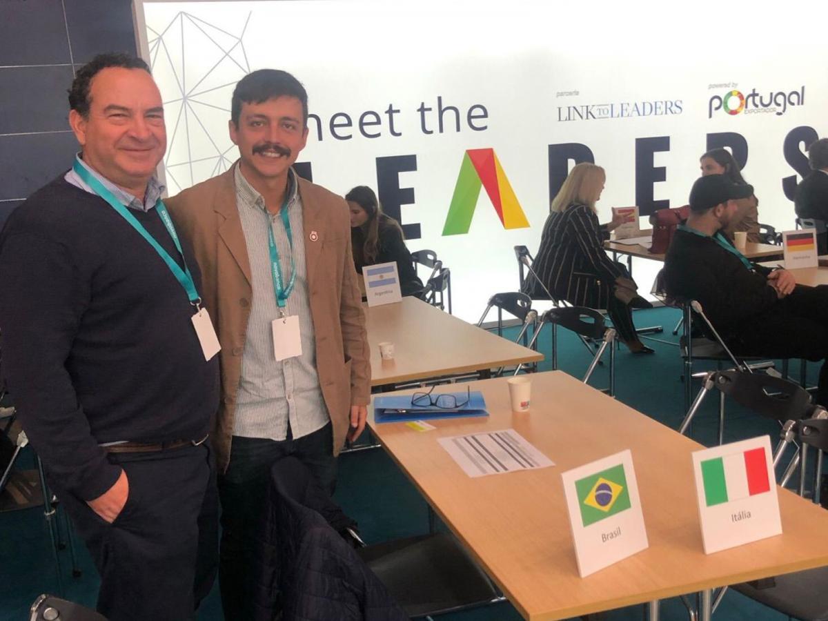 Maurício Calcopietro, da COREangels Atlantic, e Fernando Andreolla, da COREangels.